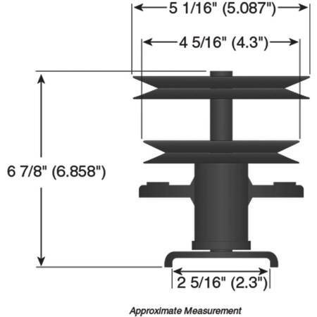 Stens Fits Ayp 121705X Spindle Assembly Y1844A Y1844B 532121705 285-886 285-886